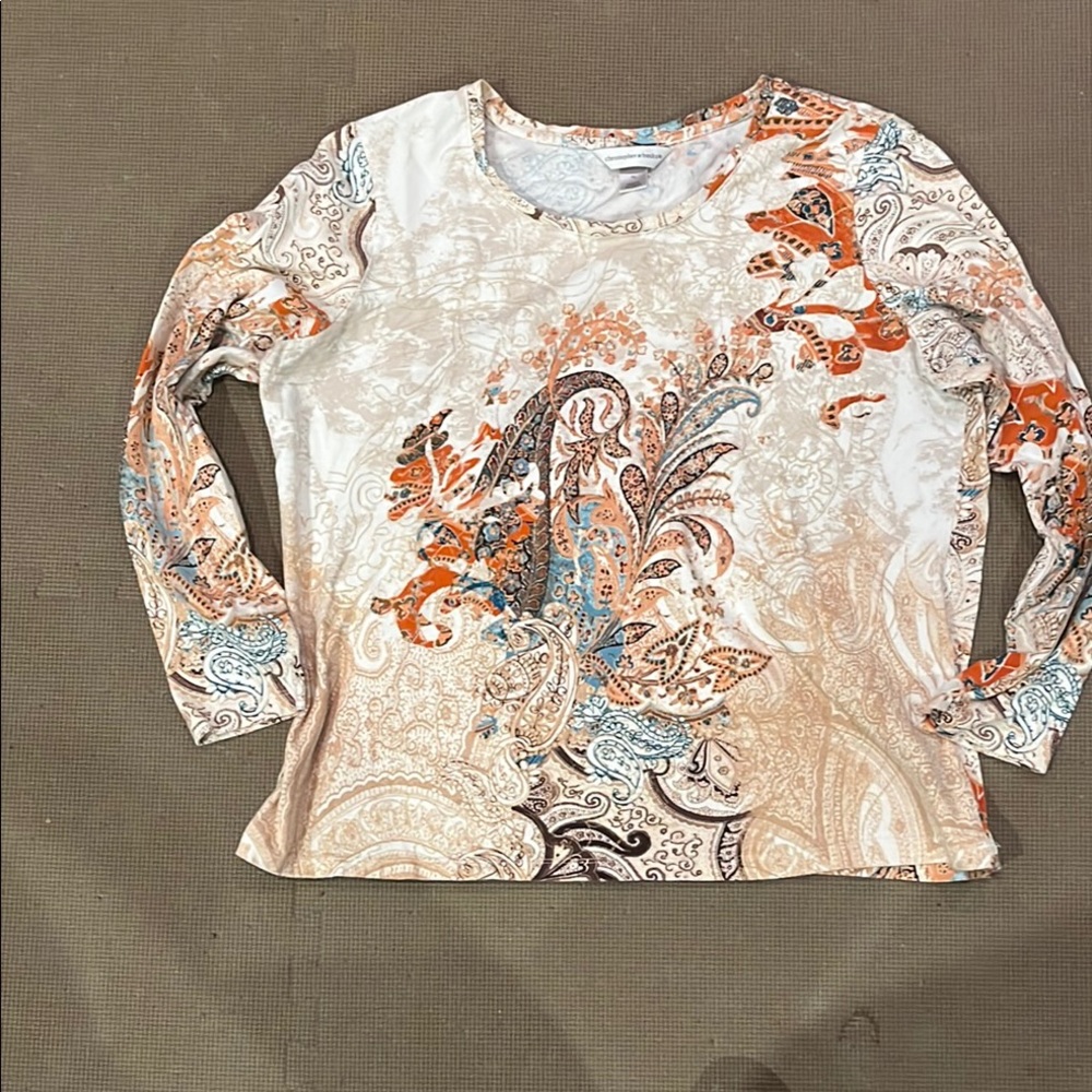 Paisley Long Sleeve Top